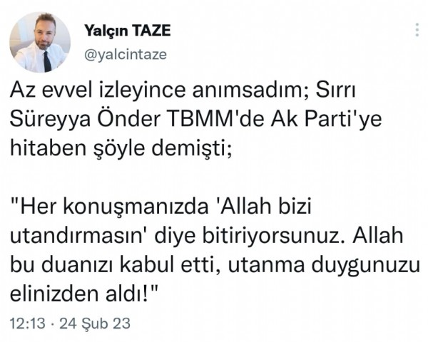 DP'li Yalçın Taze'den hadsiz sözler... Sırrı Süreyya Önder ağzıyla konuştu